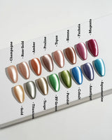 Metallic Cat Eye Press On Nails – Handmade Chrome Magnetic – 16 Colors press on nails, handmade custom nails by Joyeenails