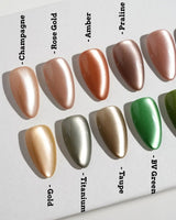 Metallic Cat Eye Press On Nails – Handmade Chrome Magnetic – 16 Colors press on nails, handmade custom nails by Joyeenails