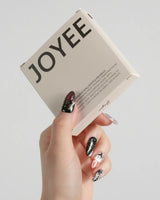 Midnight Bash press-on nails — Multicolor Halloween, 3D Metallic Spider & Ghost. handmade nail art by Joyee Nails