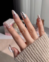 Miffy Nails YOLO press-on nail set — cute nails miffy design, hand-painted with real gel polish