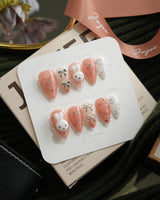 Miffy Sweetie short stiletto press-on nails