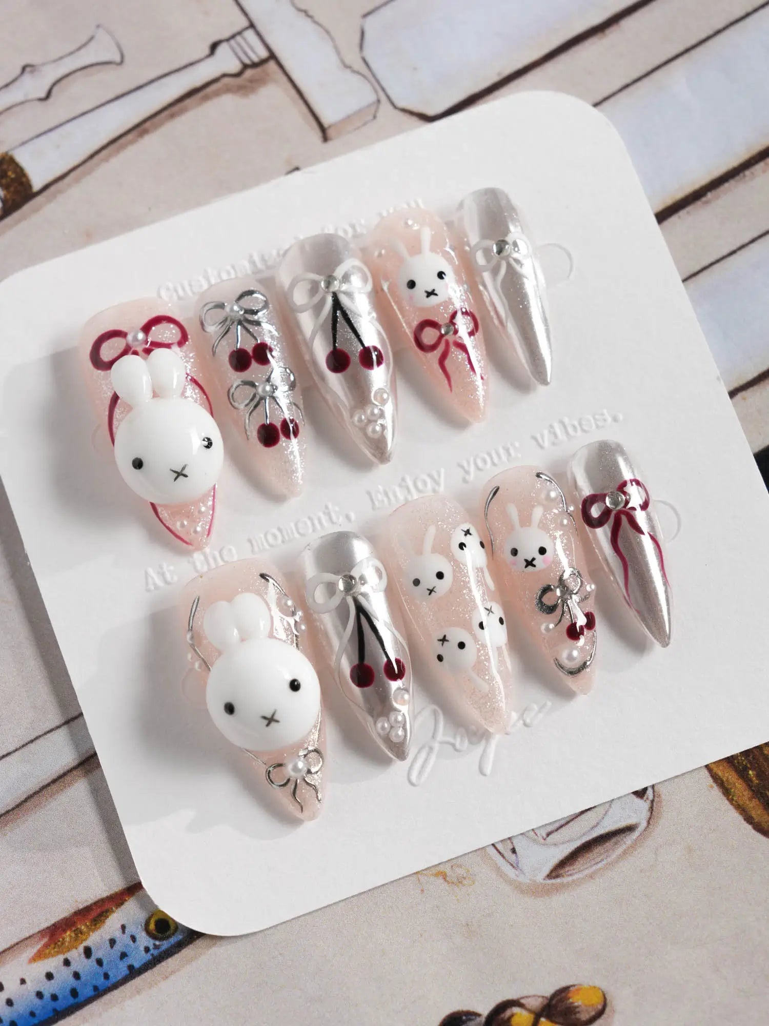 Miss Miffy — 3D Sculpted Press-On Nails | Joyee Nails