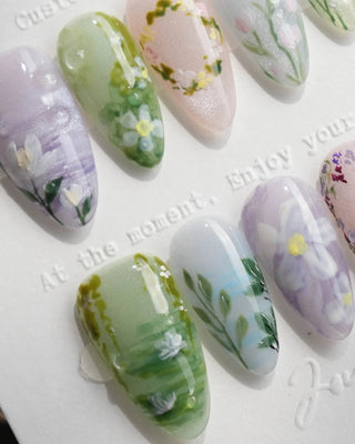 El lienzo de Monet press-on nails by Joyee Nails