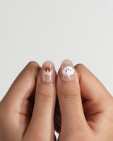 My Puppy press-on nails in extra short oval shape — Puppy cute nails