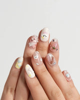 My Puppy press-on nail set — Puppy cute nails design, hand-painted with real gel polish