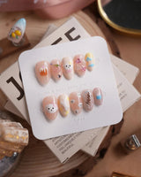 My Puppy press-on nails in extra short almond shape — Puppy cute nails