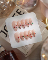 Neon Nights press-on nails — Icy Nude Pink &