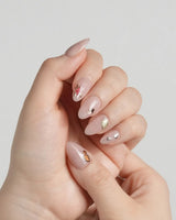 Treat Box nails — nude base mixed mini by Joyee Nails