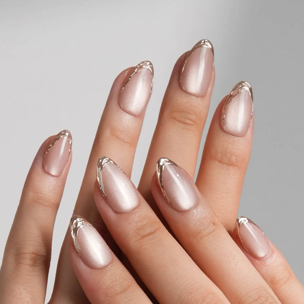 Nude Spark - Joyeenails - SA067 - XS / Extra Short Almond