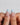 Oyster Blue Medium Almond press on nails, handmade custom nails by Joyeenails