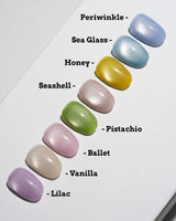 Pastel Cat Eye Press On Nails – Handmade Magnetic Velvet – 8 Colors press on nails, handmade custom nails by Joyeenails