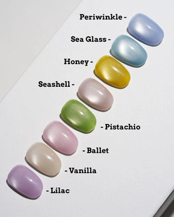 Pastel Cat Eye Press On Nails – Handmade Magnetic Velvet – 8 Colors press on nails, handmade custom nails by Joyeenails