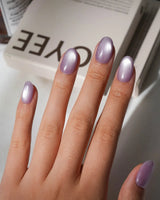 Pastel Cat Eye Press On Nails – Handmade Magnetic Velvet – 8 Colors press on nails, handmade custom nails by Joyeenails