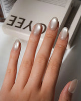 Pastel Cat Eye Press On Nails – Handmade Magnetic Velvet – 8 Colors press on nails, handmade custom nails by Joyeenails