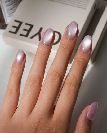 Pastel Cat Eye Press On Nails – Handmade Magnetic Velvet – 8 Colors press on nails, handmade custom nails by Joyeenails