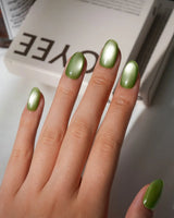 Pastel Cat Eye Press On Nails – Handmade Magnetic Velvet – 8 Colors press on nails, handmade custom nails by Joyeenails