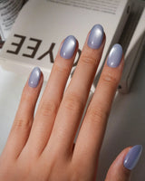 Pastel Cat Eye Press On Nails – Handmade Magnetic Velvet – 8 Colors press on nails, handmade custom nails by Joyeenails