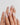 Pearl Dot Short Almond press on nails, handmade custom nails by Joyeenails