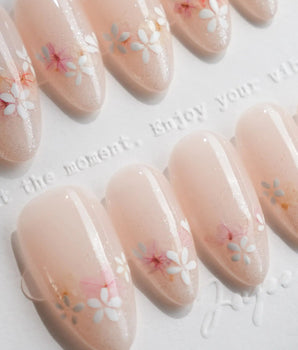 Petal Press press-on nails — Warm Creamy Skin Tone,