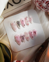 Pink Bows - Joyeenails - XM028 - XS / Short Almond
