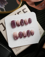 Plum Wine Extra Short Oval