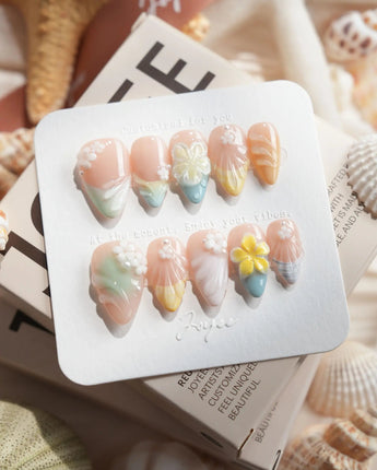 Plumeria-Island Breeze - Short Stiletto