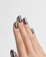 Pocket Universe nails — Starry Silver & Mirror by Joyee Nails