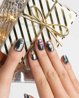 Pocket Universe nails — Starry Silver & Mirror by Joyee Nails