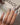 Renaissance fresco press on nails with painted angels, clouds and gold leaf