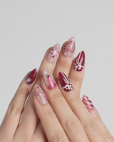 Your Gift nails — Classic Red & White by Joyee Nails