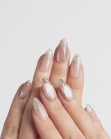 Champagne Nova nails — Icy Nude Pink & by Joyee Nails