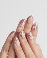 Solar Cycle nails — Icy Nude Pink & by Joyee Nails