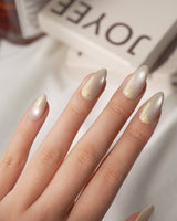 Jewel Cat Eye Opal (CE183) magnetic velvet handmade press-on nails - product video