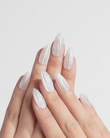 Glitter Logic·Ice nails — Icy Pure White & by Joyee Nails