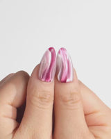 Pink Ribbons nails — Silky Pink & Berry by Joyee Nails