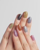 Euphoria nails — Vibrant Multicolor Reflective Glitter, by Joyee Nails