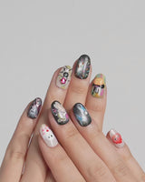 Cute Flame Elves nails — cartoon mix design flame by Joyee Nails