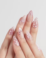 Love Letter nails — Dreamy Shimmer Pink, 3D by Joyee Nails