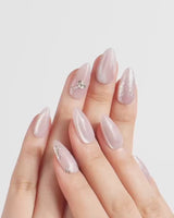 Sweet Nothings nails — Soft Nude Pink, Glitter by Joyee Nails