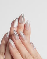Starlight Rain nails — Champagne Nude Pink & by Joyee Nails