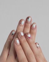 Ghostly Clan nails — halloween ghost design nude by Joyee Nails