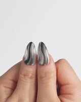 Noir Ribbons nails — Phantom Black & Deep by Joyee Nails