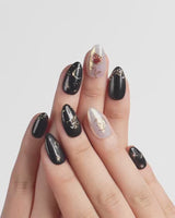 Baroque Noir nails — Mysterious Glossy Black & by Joyee Nails