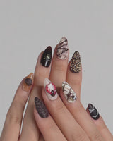 Chocolate Box press-on nails video with realistic 3D chocolate dessert nail art
