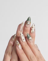 Countdown nails — Vintage Dark Green & by Joyee Nails