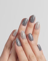 Icy Fog nails — Space Gray & Aurora by Joyee Nails