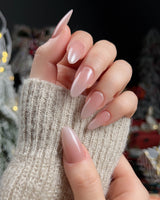 Pure Touch nail art close-up showing Minimalist Nude Pink,ombre details