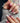 Purple floral press-on nail set for weddings and spring events
