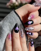Purple Frost - Joyeenails - DO028 - XS / Short Almond