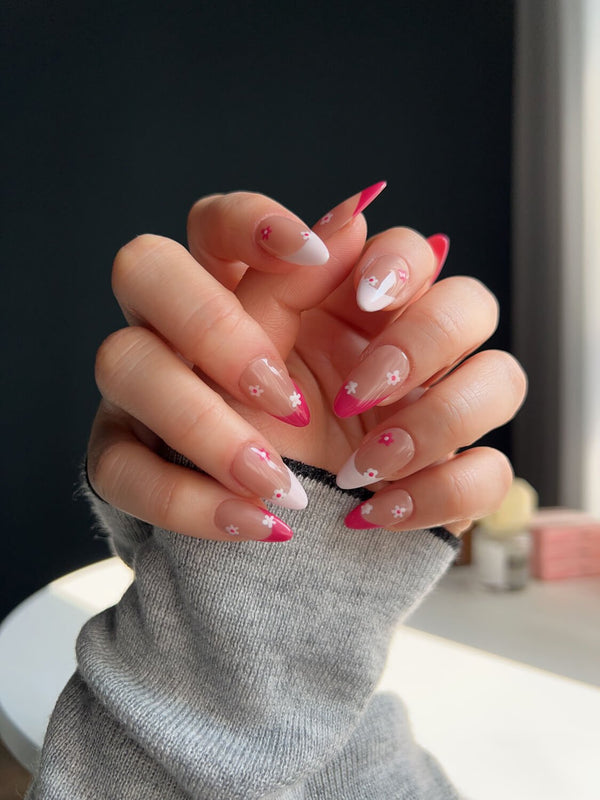 Red flower nail designs featuring stylish and creative ideas